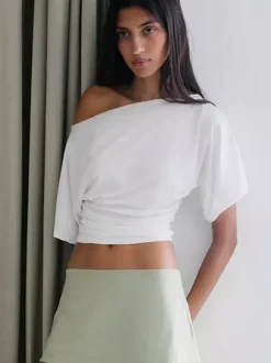 T-Shirt Short Sleeves Tees White For Women