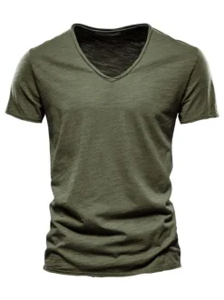T-shirts Chic V-Neck Short Sleeves