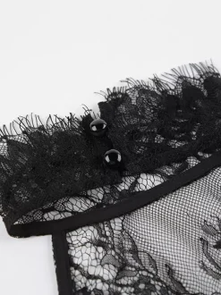 Two Piece Sets Black Daily Casual Lace Chic Sleeveless Skirt Set