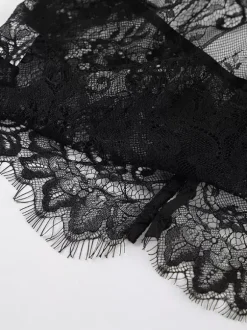 Two Piece Sets Black Daily Casual Lace Chic Sleeveless Skirt Set
