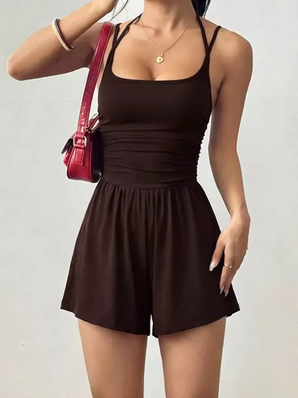Two Piece Sets Burgundy Casual Daily Casual Scoop Neck Sleeveless Pant Set