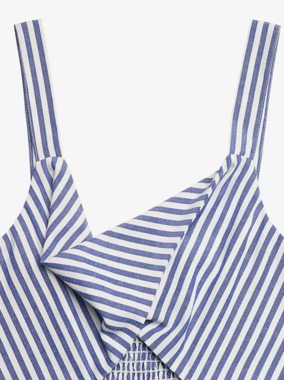 Two Piece Sets Pant Set Blue Chic Resort Wear Cut Out Shaping Sleeveless Dress