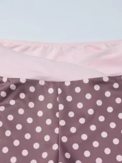 Two Piece Sets Red Polka Dot Daily Casual Straps Neck Sleeveless Chic Pant Set