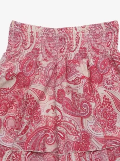 Two Piece Sets Rose Casual Floral Print Resort Wear Sleeveless Skirt Set