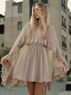 Two Piece Sets Rose Casual Ruffles Daily Casual Skirt Set