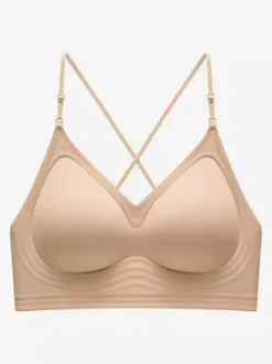 U-Back Seamless Bra Invisible Backless Bralette With Thin Straps