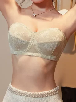 Ultra-Thin Lace Bra Breathable Sheer Bralette For No-Sweat Comfort