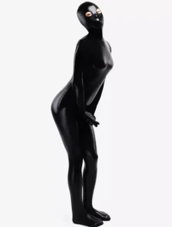 Unisex Zentai black Full Body Eyes Opened Catsuit Suitable for and cosplay costumes