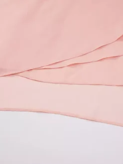 Vacation Dresses Maxi Sheer Sleeveless V-Neck Elegant Pink Summer Dress