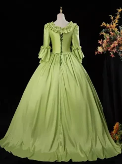 Victorian Dress Costumes Dress For Women Ture Red Euro-Style Marie Antoinette Costume 18th Century Costume Burgundy