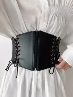 Vintage Clothing Vintage Corset Vintage Women's Clothing Black Lace up Corset Adult's Women's Chic