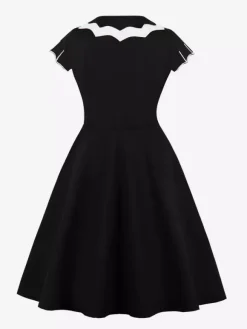 Vintage 1950s Swing Cocktail Sleeveless Retro Dress