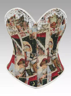 Vintage Clothing Vintage Corset Vintage Women's Clothing Light Apricot Corset Adult's Printed Women's Chic