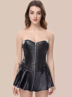 Vintage Clothing Vintage Corset Vintage Women's Clothing Black Lace up Corset Adult's Women's Chic
