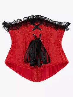 Vintage Clothing Vintage Corset Vintage Women's Clothing Red Lace Corset Adult's Women's Chic