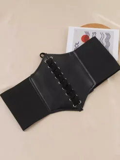 Vintage Corset Vintage Women's Clothing PU Leather