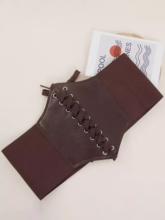 Vintage Corset Vintage Women's Clothing PU Leather