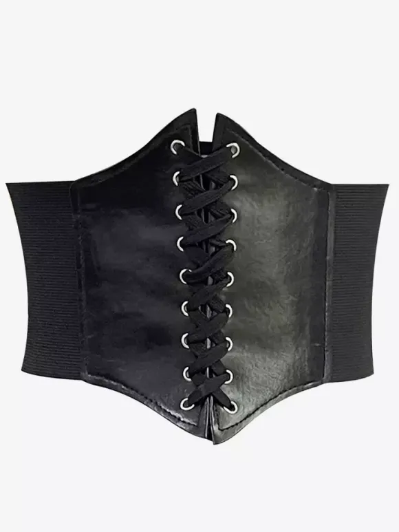 Vintage Corset Vintage Women's Clothing PU Leather