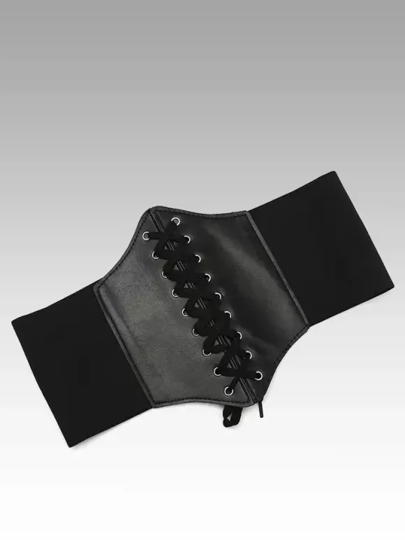 Vintage Corset Vintage Women's Clothing Lace Up Microfiber