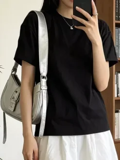 Vintage Metal Buckle Soft Faux Leather Crescent Saddle Shoulder Underarm Bag
