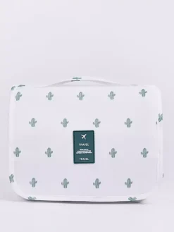 Waterproof Travel Storage Bag With Hook Large Capacity Portable Hand-held Toiletry Bag For Women