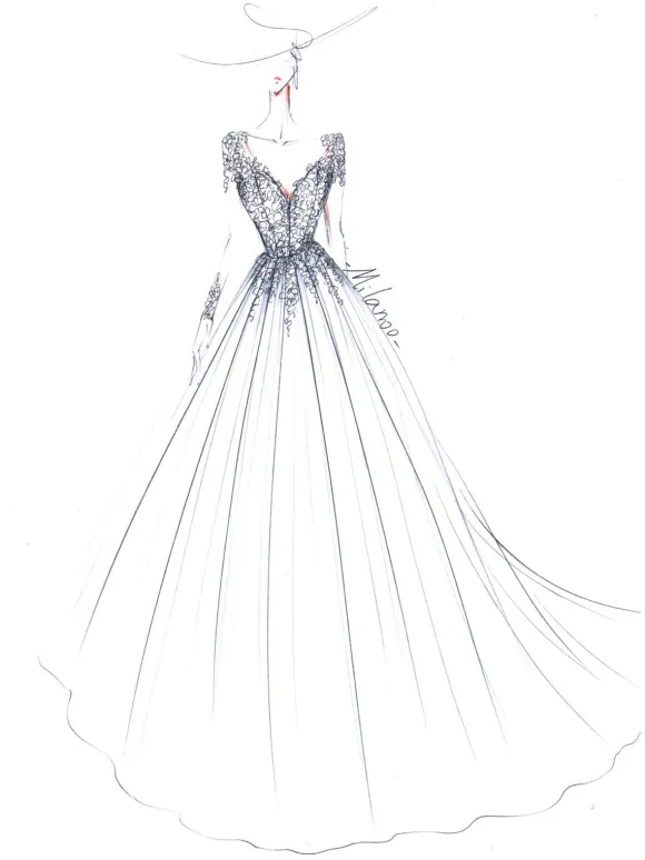 Wedding Dress 2026 V Neck A Line Long Sleeve Floor Length Lace Applique Tulle Bridal Dresses With Train