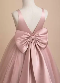 Wedding Flower Girl Dresses Special Occasion Dresses Ivory Sleeveless Sash