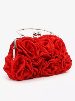 Wedding Handbags Wedding Accessories Bridal Purse Flowers Pleated