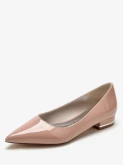 Wedding Shoes Mother Of Bride Shoes Patent PU Upper Pointed Toe 1