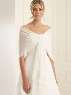 Wedding Wrap Ivory Chiffon Bridal Cover Ups