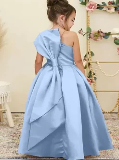 Wedding Flower Girl Dresses Special Occasion Dresses Daffodil Sleeveless Bows