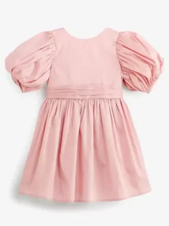 Wedding Flower Girl Dresses Special Occasion Dresses Soft Pink Short Sleeves Bows