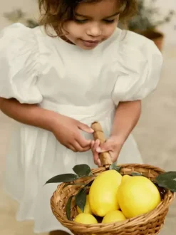 Wedding Flower Girl Dresses Special Occasion Dresses Soft Pink Short Sleeves Bows