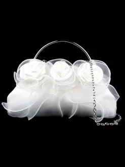 Wedding Handbags Wedding Accessories Evening Clutch Bag Pleated Flowers