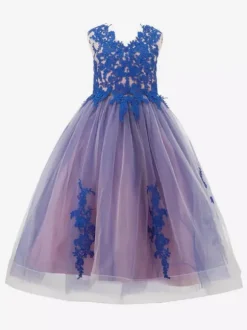 Wedding Party Dresses Beautiful Wedding Wedding Flower Girl Dress Flower Girl Dresses Kids Party Dress Sleeveless Lace Blush Pink