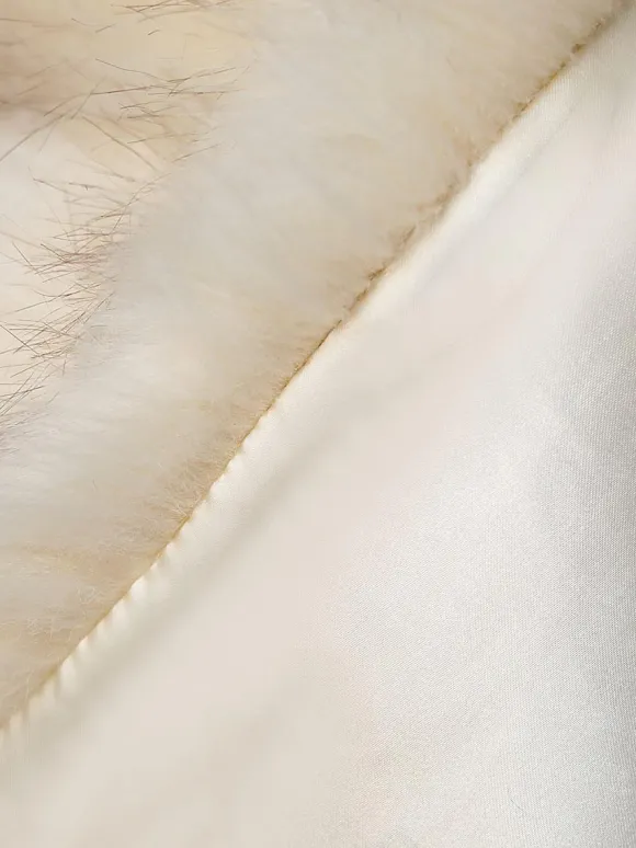 Wedding Wrap Ecru White Tops Faux Fur Bridal Cover Up