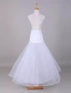 White Tulle A-Line Slip Wedding Petticoat