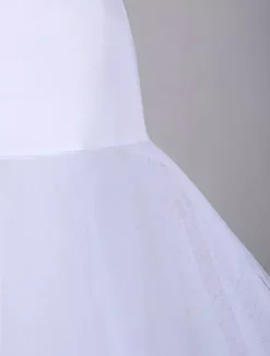 White Tulle A-Line Slip Wedding Petticoat
