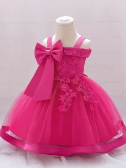 White Flower Girl Dresses Soft Pink Tulle Sleeveless Square Neck Flower Girl Dresses