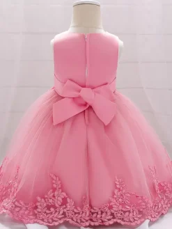 White Flower Girl Dresses Special Occasion Dresses White Lace Sleeveless Jewel Neck Flower Girl Dresses