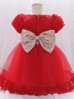 White Flower Girl Dresses Special Occasion Dresses White Lace Short Sleeves Jewel Neck Flower Girl Dresses