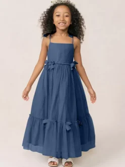White Flower Girl Dresses Soft Pink Organza Sleeveless Jewel Neck Flower Girl Dresses