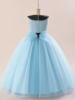 White Flower Girl Dresses Special Occasion Dresses White Tulle Sleeveless Jewel Neck Flower Girl Dresses