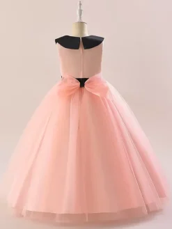 White Flower Girl Dresses Special Occasion Dresses White Tulle Sleeveless Jewel Neck Flower Girl Dresses