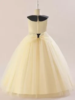 White Flower Girl Dresses Special Occasion Dresses White Tulle Sleeveless Jewel Neck Flower Girl Dresses
