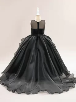 White Flower Girl Dresses Special Occasion Dresses White Tulle Sleeveless Jewel Neck Flower Girl Dresses