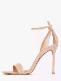 White High Heel Sandals Open Toe Stiletto Heel Prom Shoes