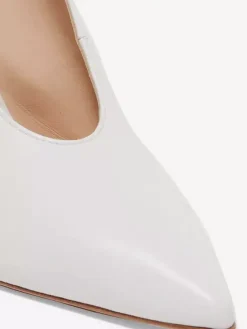 White High Heels Women's Pointed Toe Slingback Pumps