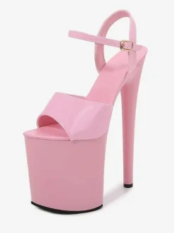 White Pole Dance Shoes Sexy Platform High Heel Sandals