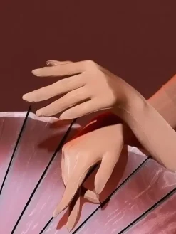 Woman Party White Ultra-Thin Gloves Silky Sexy Smooth Gloves